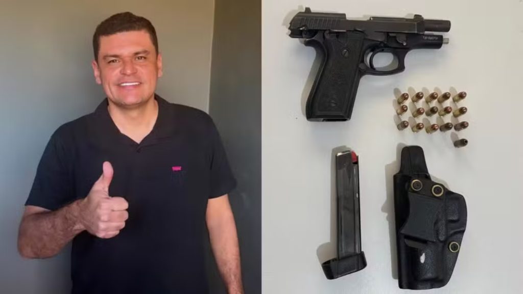 Prefeito de Sebastião Barros é preso por posse ilegal de arma