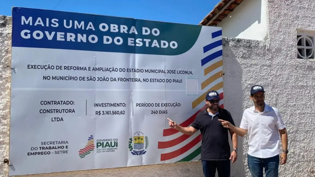 Deputado Ziza Carvalho vistoria obras em São João da Fronteira que somam mais de R$ 10 milhões